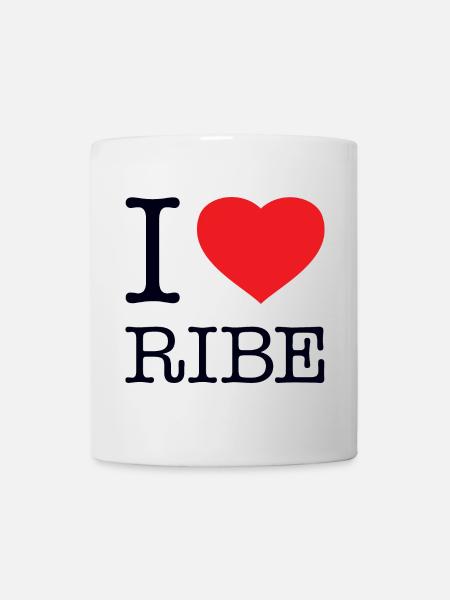 I LOVE RIBE - Tasse - Weiß