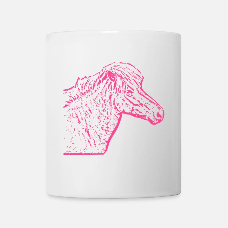 Pferd rosa pink - Tasse - Weiß