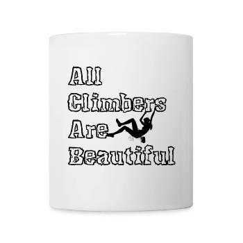 Toutes les grimpantes sont de belles femelles noires - Mug blanc - blanc - Devant