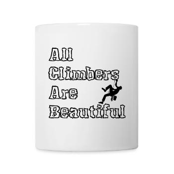 Tous les grimpeurs sont de beaux mâles noirs - Mug blanc - blanc - Devant