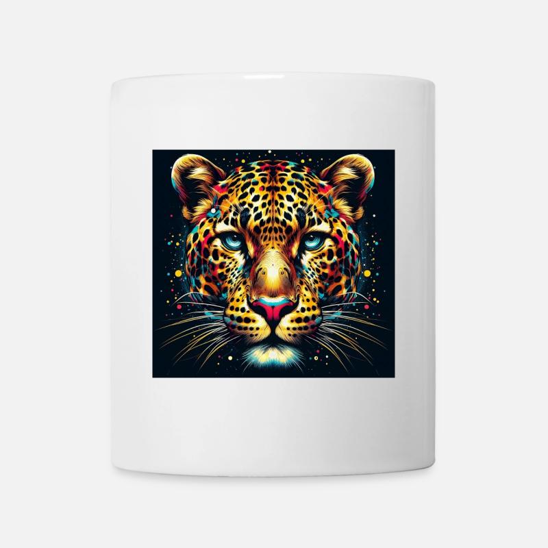 Leopard - Tasse - Weiß