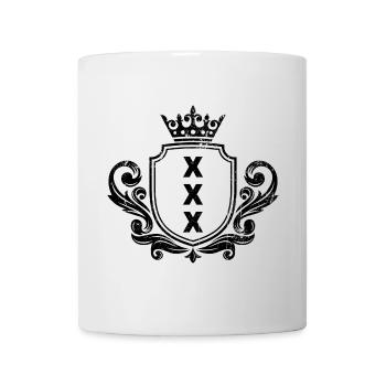 Amsterdam xxx Flagge - Tasse - Weiß - Vorne