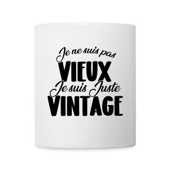 I'm not old, I'm just vintage - Mug - white - Front