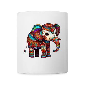 Elefant - Tasse - Weiß - Vorne
