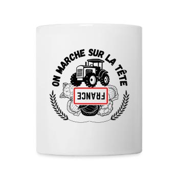 Agriculteurs français - Mug blanc - blanc - Devant
