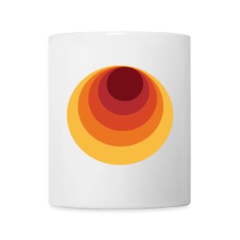 Retro Kreis Polka Dot - Tasse - Weiß - Vorne