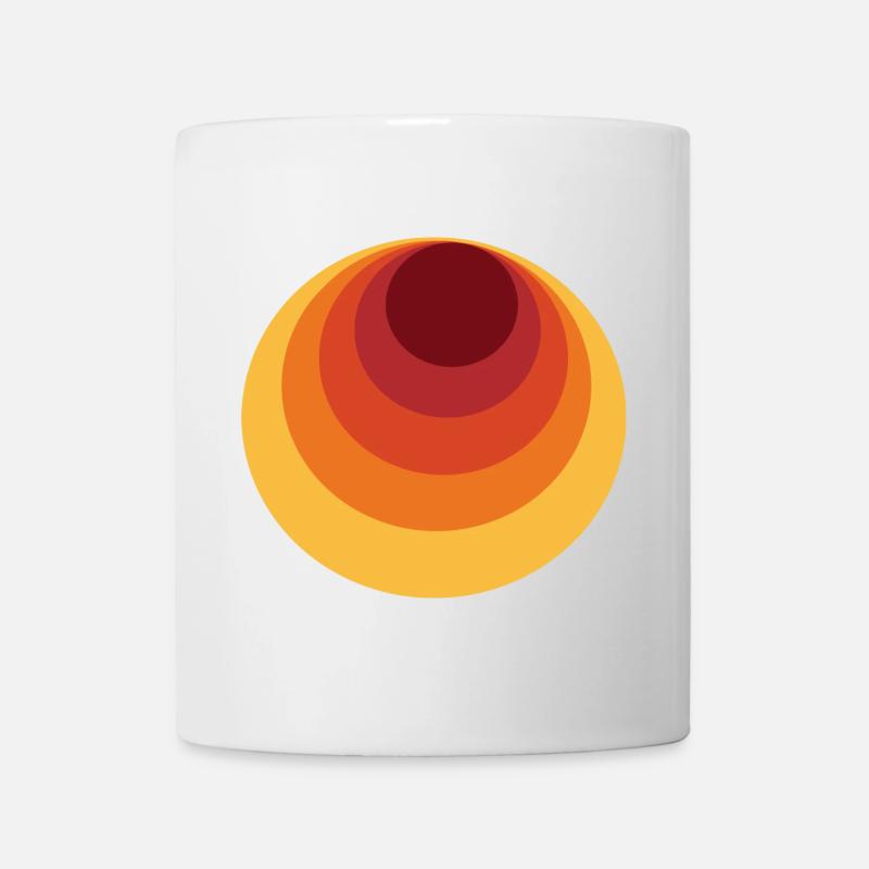 Retro Kreis Polka Dot - Tasse - Weiß