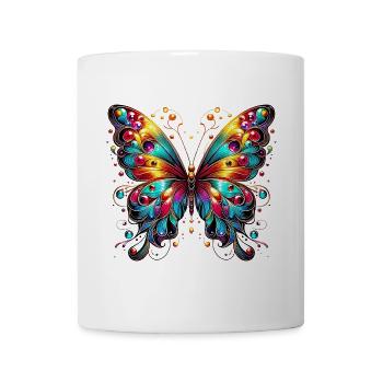 Schmetterling - Tasse - Weiß - Vorne