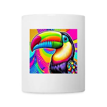 Toucan Pop Art - Mug blanc - blanc - Devant