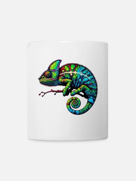 Chamäleon - Tasse - Weiß