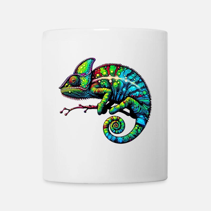 Chamäleon - Tasse - Weiß