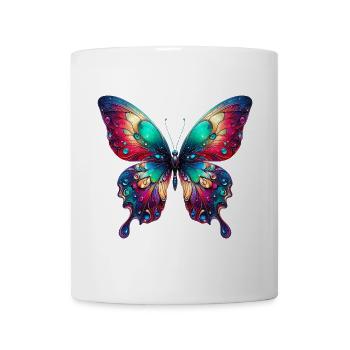 Schmetterling - Tasse - Weiß - Vorne