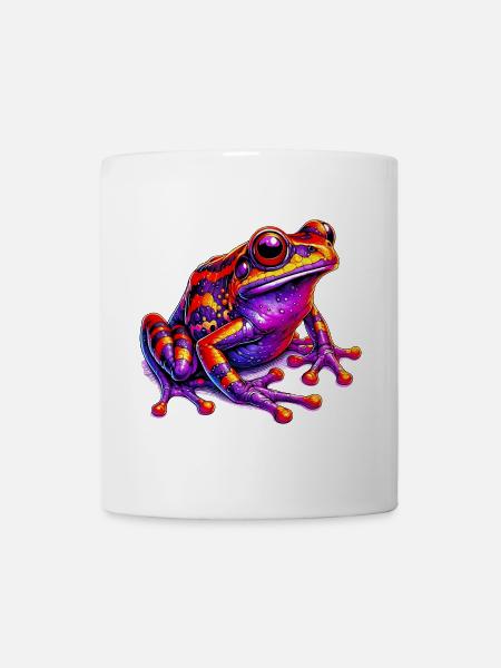 Frosch - Tasse - Weiß
