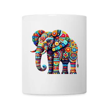 Éléphant - Mug blanc - blanc - Devant