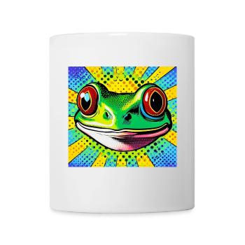 Frosch Pop Art - Tasse - Weiß - Vorne