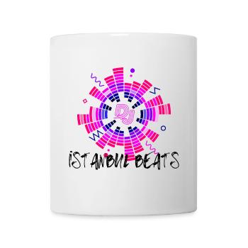 Disco Neon DJ Circle Design - Mug - white - Front