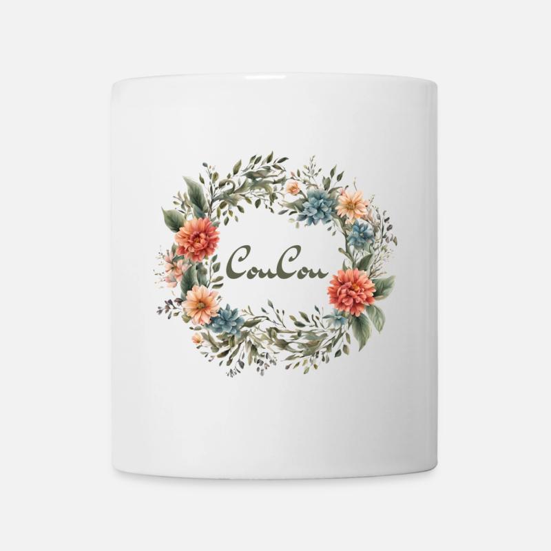 CouCou Flower - Blütenkranz - Blumen - Kranz - Tasse - Weiß