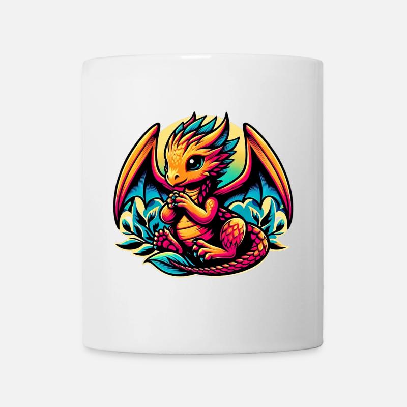 Baby-Drache - Tasse - Weiß