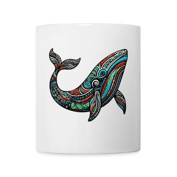 Baleine - Mug blanc - blanc - Devant