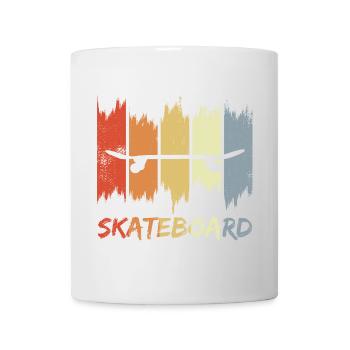 Skateboard Retro Look - Mug - white - Front
