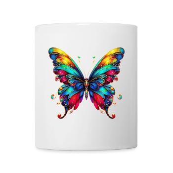 Schmetterling - Tasse - Weiß - Vorne