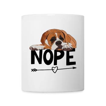 Boxer Dog Nope - Mug - white - Front