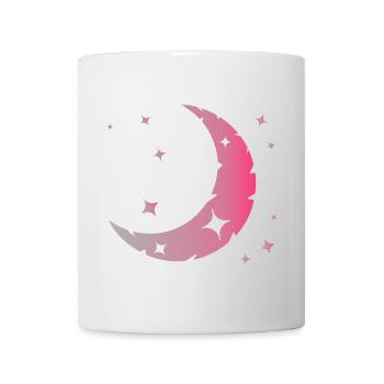 La lune et les étoiles - Mug blanc - blanc - Devant