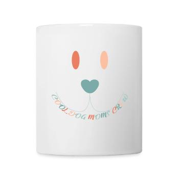 Cool Dog Moms Club – Minimal Dog Mom Design - Mug - white - Front