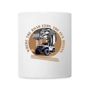Offroad Fahrer - Tasse - Weiß - Vorne