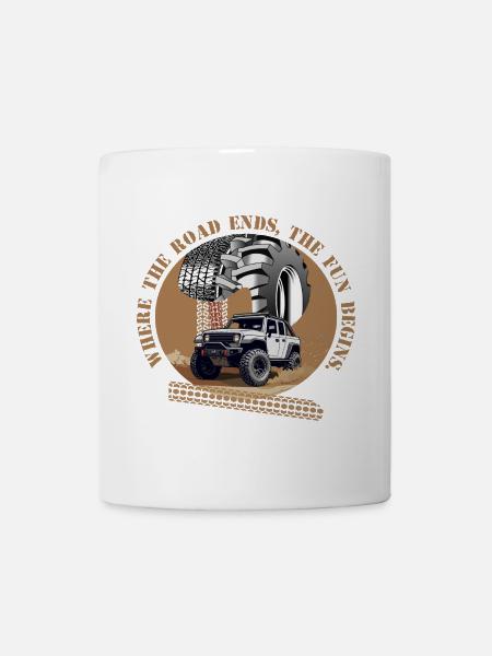 Offroad Fahrer - Tasse - Weiß