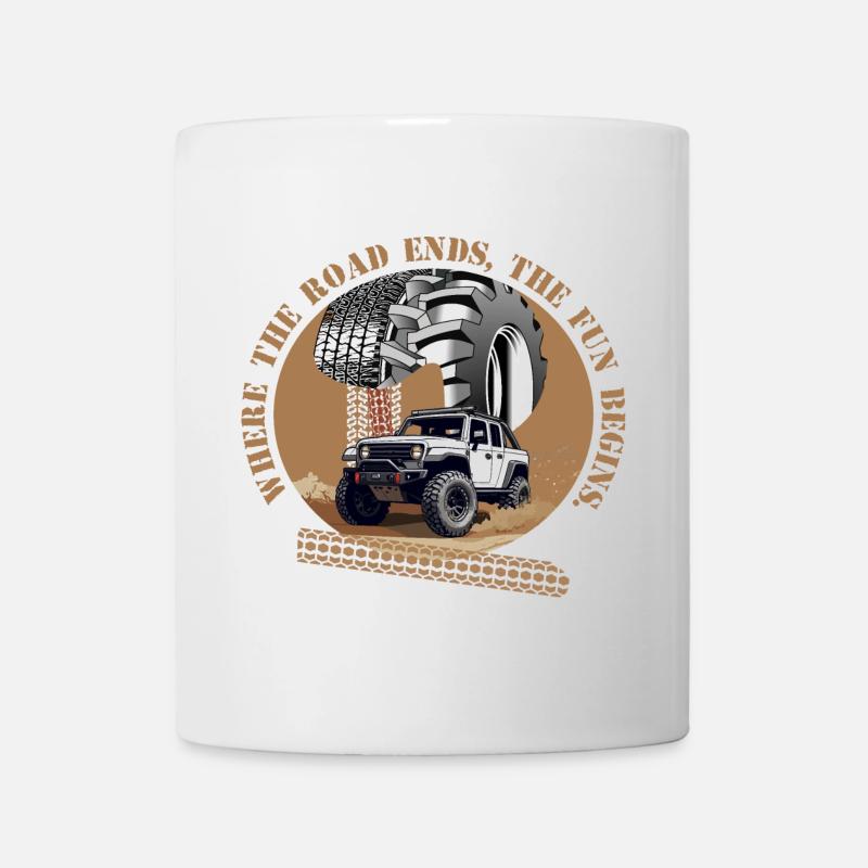Offroad Fahrer - Tasse - Weiß