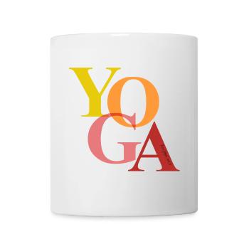 YOGA - Mug blanc - blanc - Devant