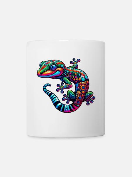 Gecko - Tasse - Weiß