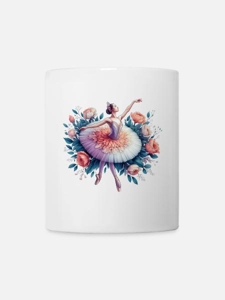 Balletttänzerin mit Tutu - Tasse - Weiß