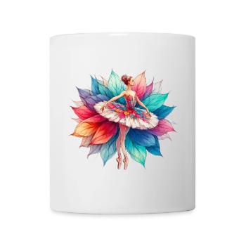Ballet dancer with tutu - Mug - white - Front