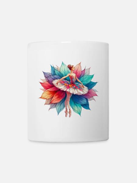 Ballet dancer with tutu - Mug - white