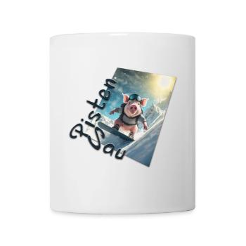 Pistensau - Mug - white - Front