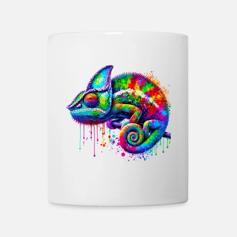 Chamäleon - Tasse - Weiß