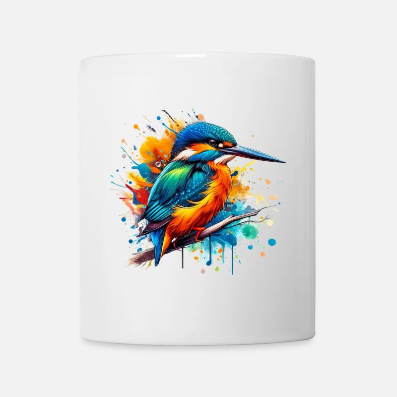 Martin-pêcheur - Mug blanc - blanc