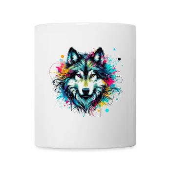 Loup - Mug blanc - blanc - Devant