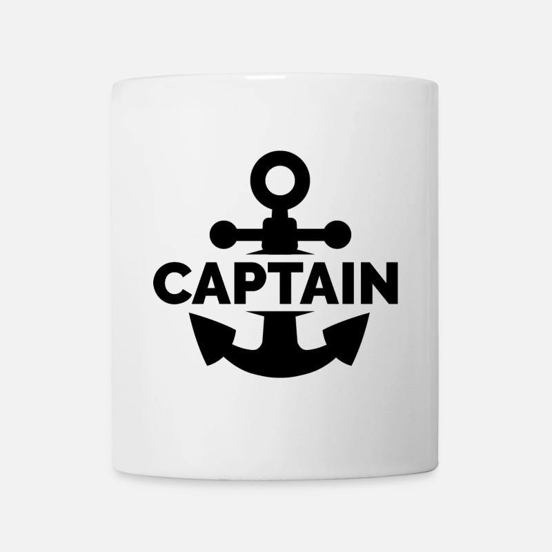captain Anker Symbol Logo See Meer Schiff Boot - Tasse - Weiß