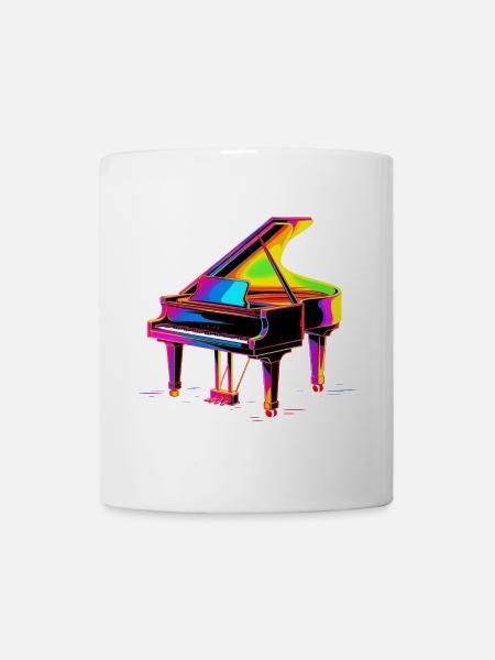 Flügel Retrowave - Tasse - Weiß