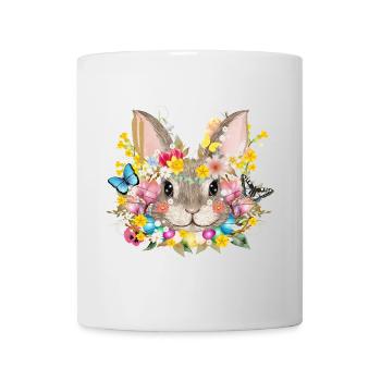 Rabbits in a spring-like Easter ambience - Mug - white - Front