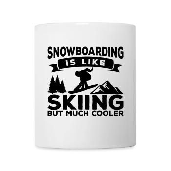 Witziges Snowboarding Zitat - Tasse - Weiß - Vorne