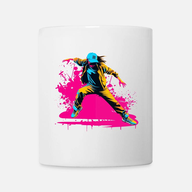 90er Jahre Breakdancer - Tasse - Weiß