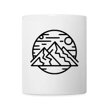 Abstrakte geometrische Art-Print - Tasse - Weiß - Vorne