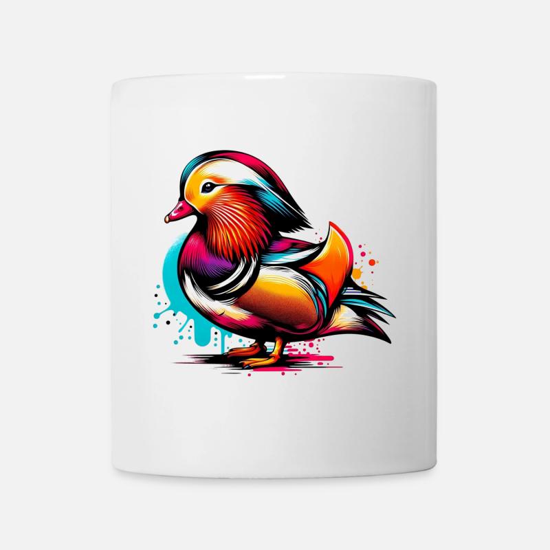 Mandarinente - Tasse - Weiß