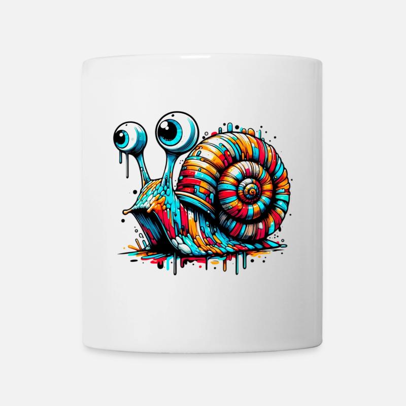 Schnecke - Tasse - Weiß