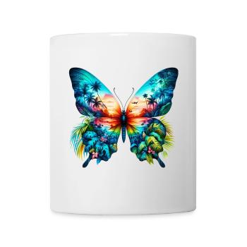 Schmetterling - Tasse - Weiß - Vorne