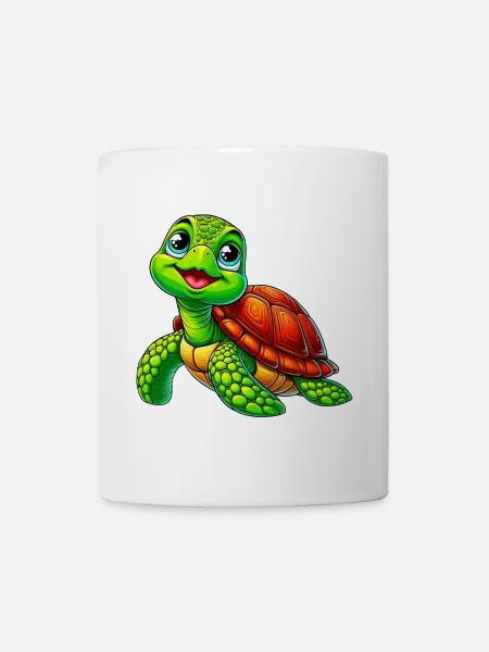 Schildkröte - Tasse - Weiß